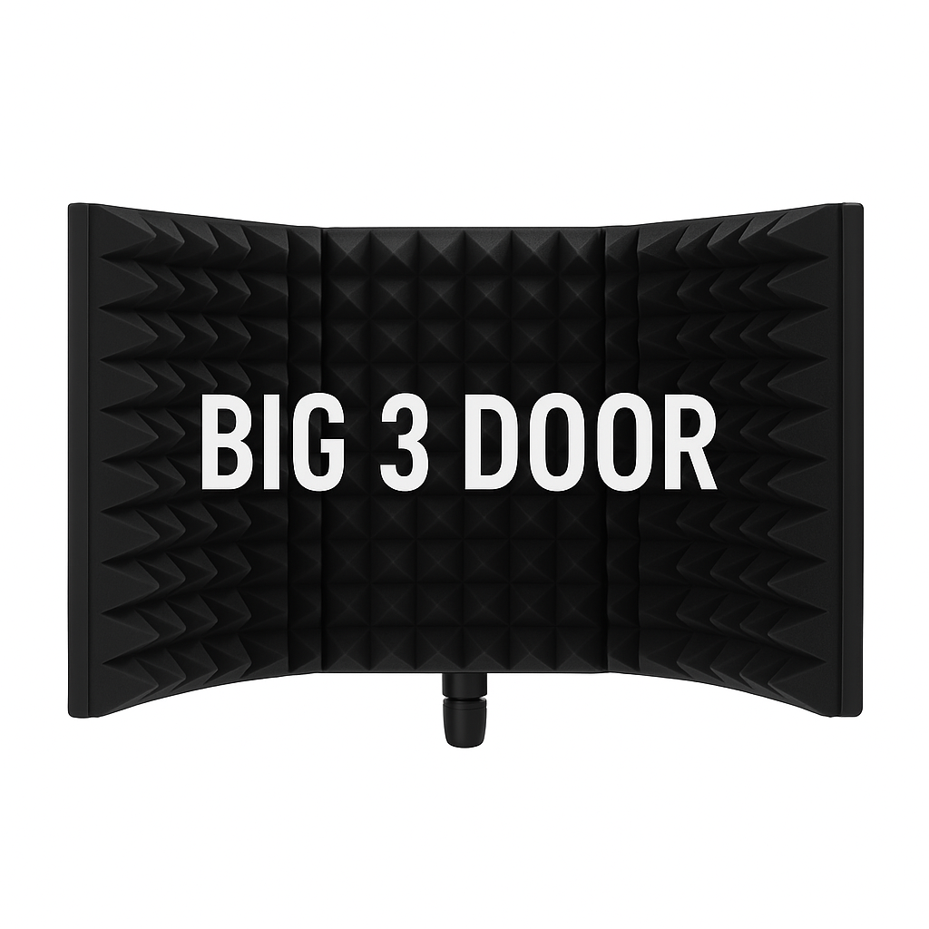 Mic Isolation Shield β Small & Large | 3-Panel & 5-Panel Noise Reduction for Studio-Quality Sound
