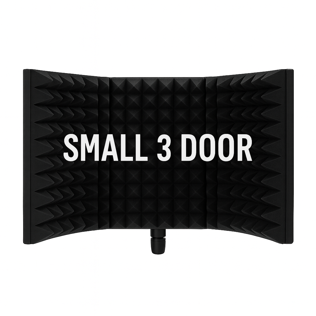 Mic Isolation Shield – Small & Large | 3-Panel & 5-Panel Noise Reduction for Studio-Quality Sound