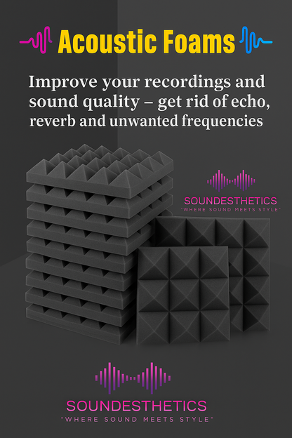 6-24Pcs Acoustic Foam panels