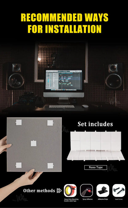 6-24Pcs Acoustic Foam panels
