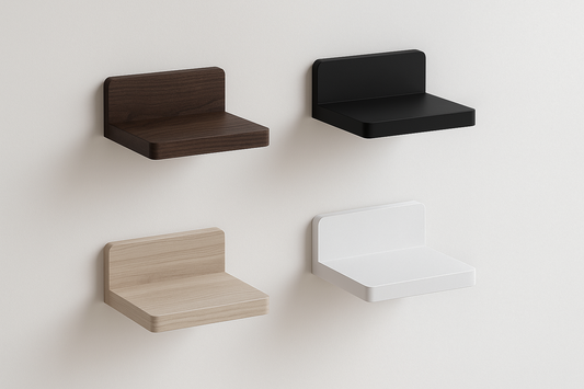 Minimalist Floating Wall Shelves – Set of 4